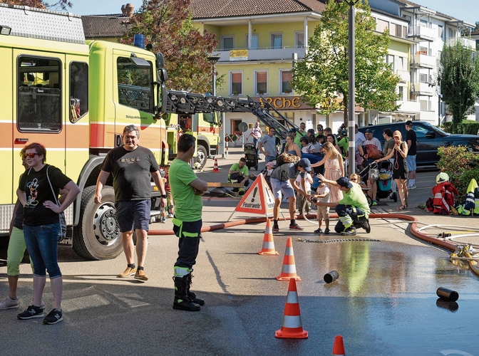 Die Fussgängerzone war gut besucht.