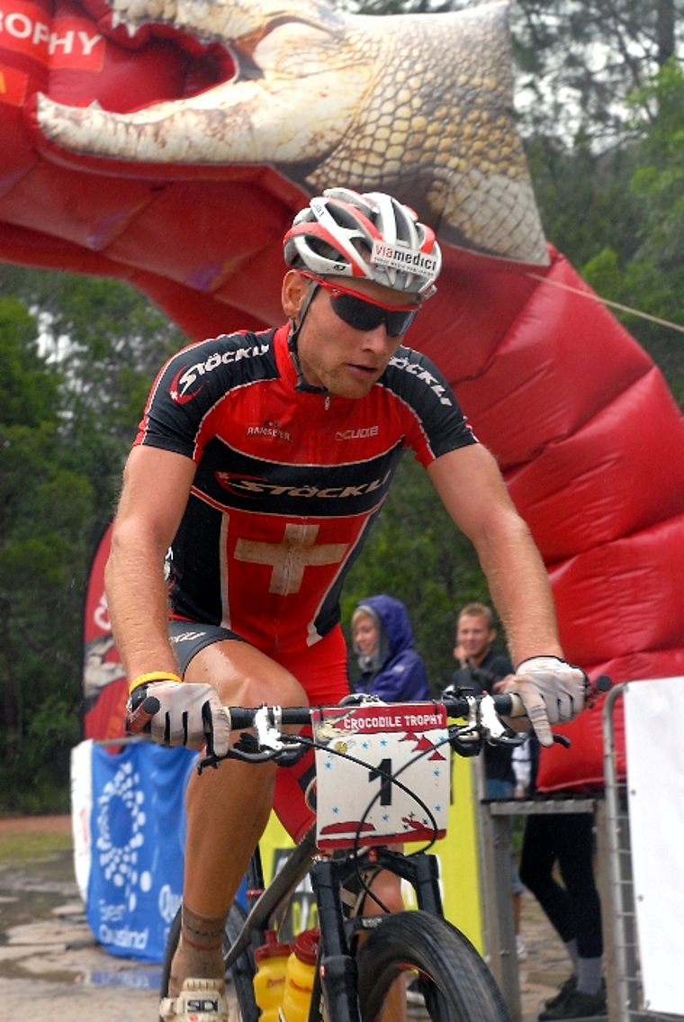 Urs Huber verfügt an der Crocodile Trophy down under bereits wieder über einen komfortablen Vorsprung. (Bild Regina Stanger)