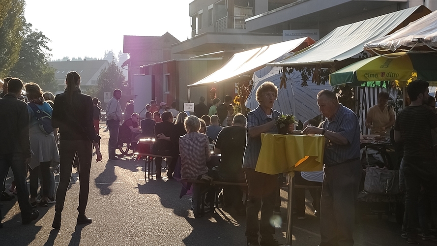 Schöne Feststimmung am Samstagabend.
