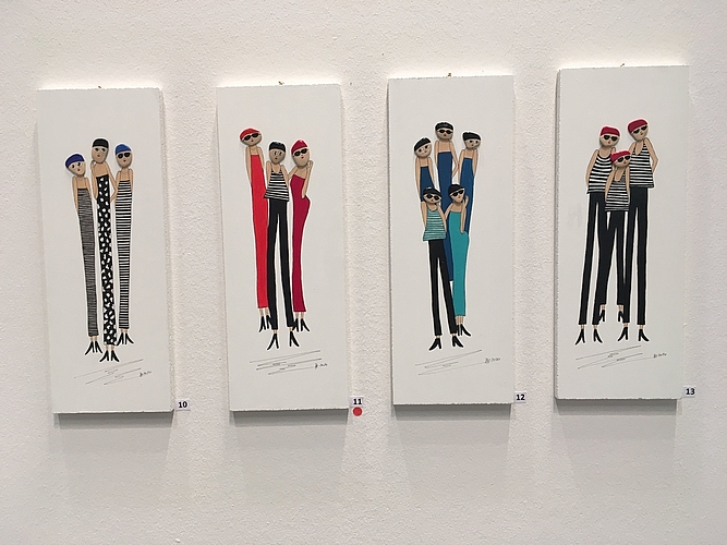 Frauenpower-Bilder von Rita Honegger. (Bilder Nepita Santiago)