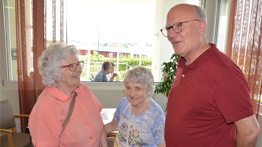 Begehrter Gesprächspartner: Gemeinde- und Spitalpräsident Clemens Grötsch. Begehrter Gesprächspartner: Gemeinde- und Spitalpräsident Clemens Grötsch.