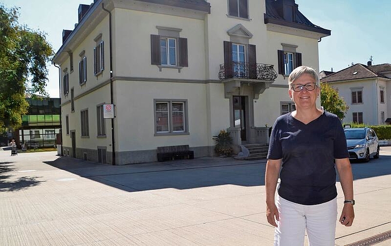 Stadtpräsidentin Eveline Fenner wird auch in der – jetzt noch ruhigen – Festmeile unterwegs sein. (Bild Thomas Stöckli)