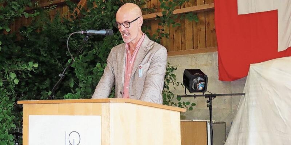 Harry Brandenberger bei seiner Ansprache. (Bilder Marcus Weiss)