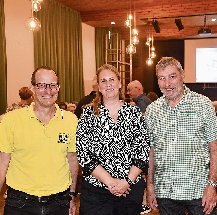 Sie sind für die Liquidation der GOO verantwortlich, von links: Finanzchef Christoph Britschgi, Aktuarin Nadine Schor und Präsident Hansruedi Good. (Bild Werner Schneiter)