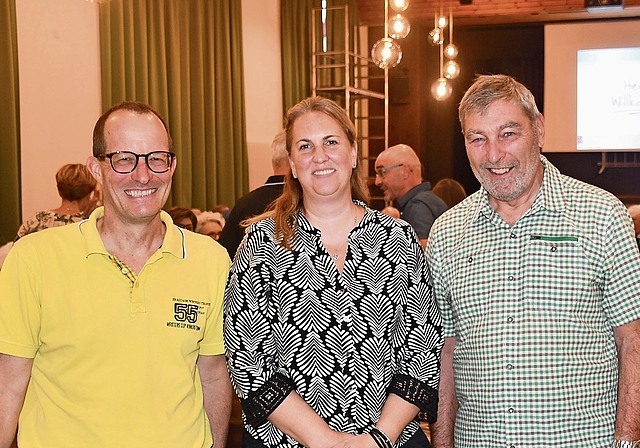 Sie sind für die Liquidation der GOO verantwortlich, von links: Finanzchef Christoph Britschgi, Aktuarin Nadine Schor und Präsident Hansruedi Good. (Bild Werner Schneiter)