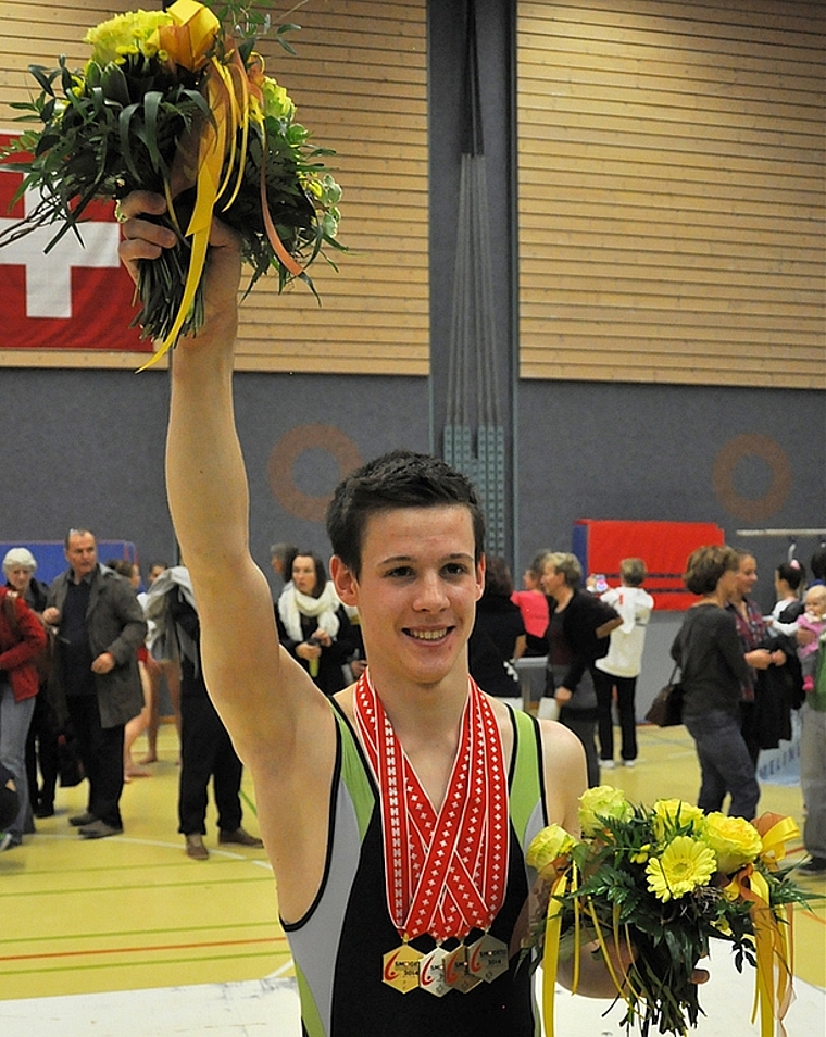 Stefan Meier mit fünf Medaillen. (zvg.)