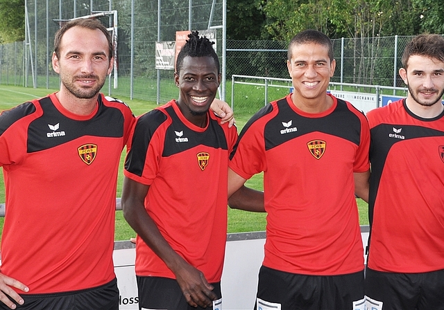 Starke neue WB-Kräfte, von links: Alban Hotnjani, Jeff Le Bigonsan, David Blumer und Christoph Siefkes. (Bild Kaspar Köchli)