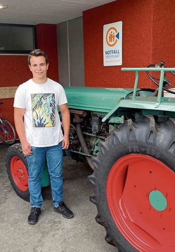 Thomas Hanke revidierte einen alten «Kramer»-Traktor.