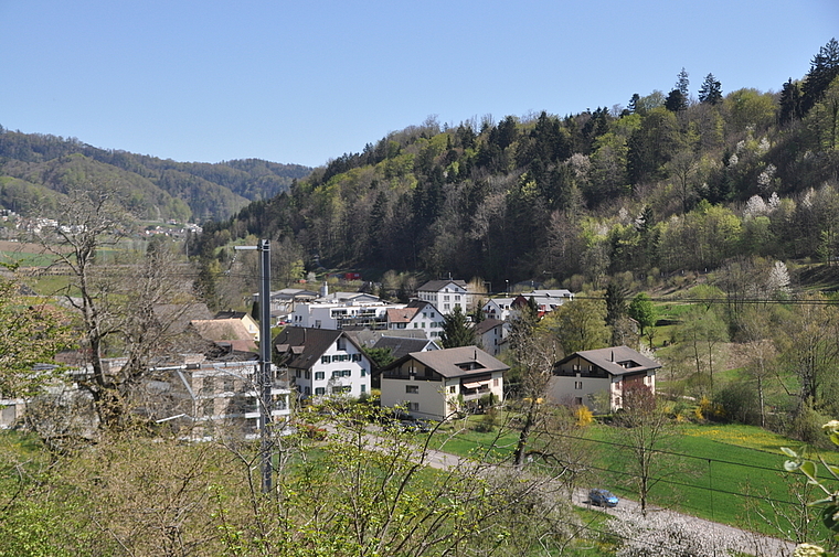 Blick auf den Weiler Landikon, der zu Birmensdorf gehört und an der Grenze zum Bezirk Affoltern liegt.