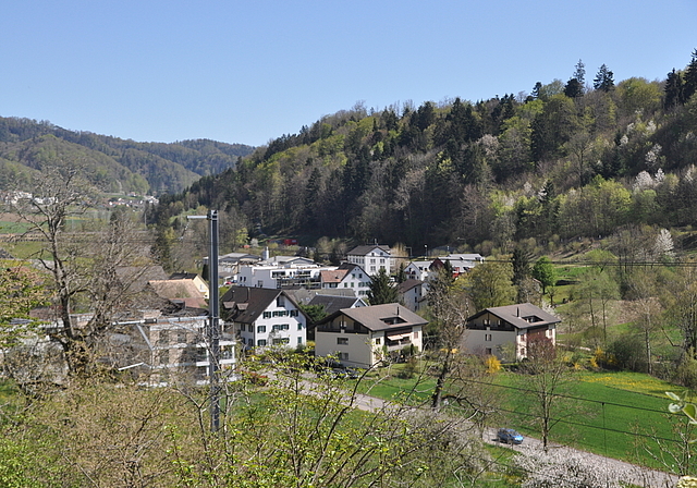 Blick auf den Weiler Landikon, der zu Birmensdorf gehört und an der Grenze zum Bezirk Affoltern liegt. 