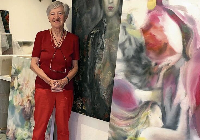 ​​​​​​​Zum Abschluss zeigt Elfi Bohrer in ihrem Kunstfenster in Bonstetten Werke von Martin Herler. (Bild Thomas Stöckli)