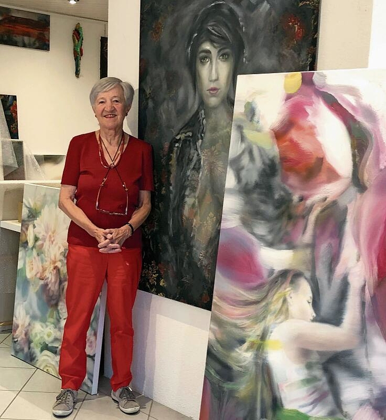 Zum Abschluss zeigt Elfi Bohrer in ihrem Kunstfenster in Bonstetten Werke von Martin Herler. (Bild Thomas Stöckli)