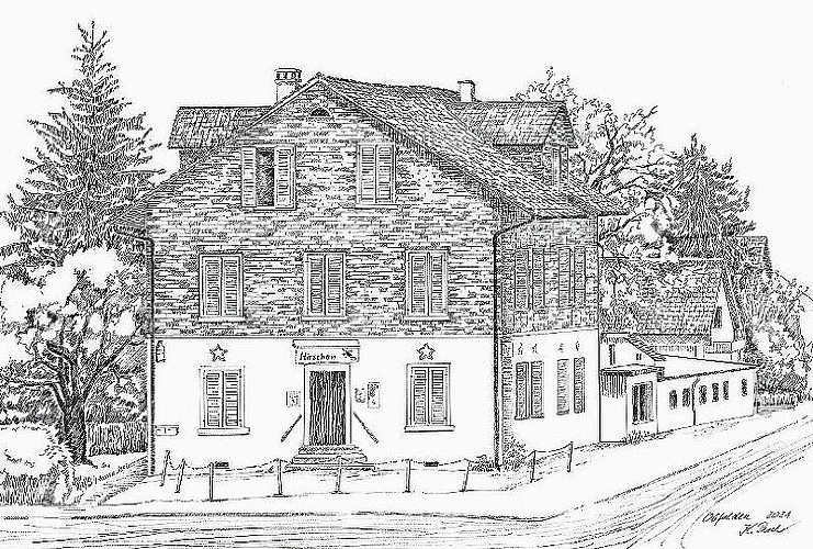 Ist bereits abgerissen: Der «Hirschen» in Obfelden 
