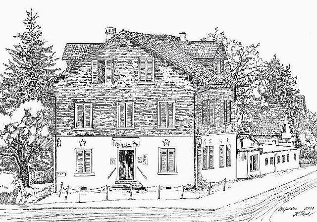 Ist bereits abgerissen: Der «Hirschen» in Obfelden 