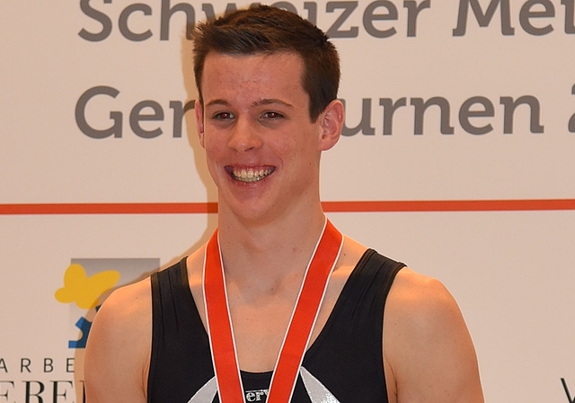 Stefan Meier gewann Gold am Barren. (Bild zvg.)