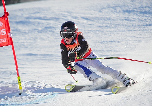 Alon von Schulthess bei seiner erfolgreichen Qualifikationsfahrt in Obersaxen. (Bild Alphafoto) 