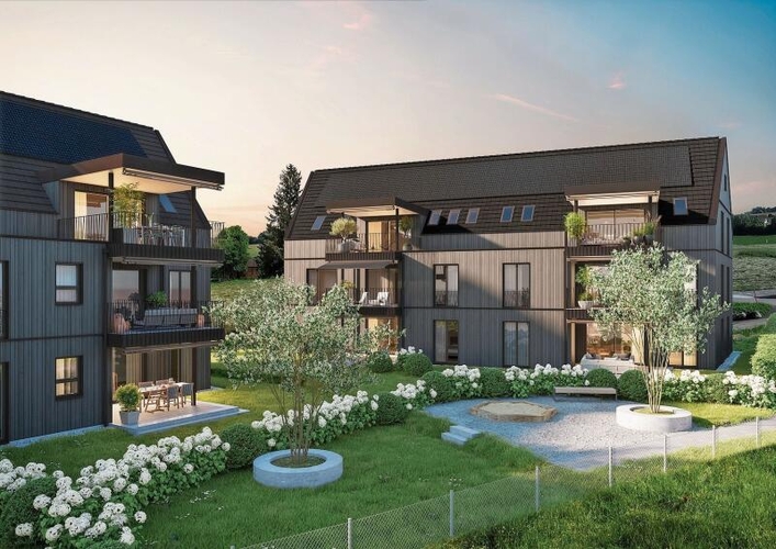 Die Überbauung «Etele» in Mettmenstetten. (Visualisierung Website Etele)