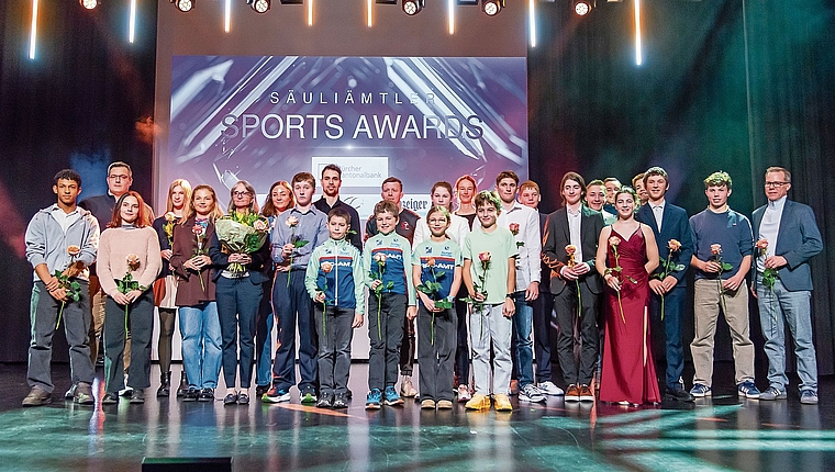 National und international erfolgreich: die Gewinner und alle Nominierten der Säuliämtler Sports Awards 2025. (Bild Dani Vaia)