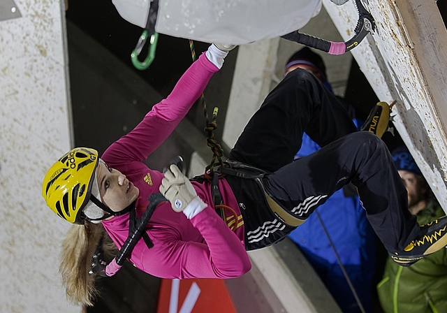 Schnell in der Vertikalen: Petra Klingler. (Bild Peter Huser)