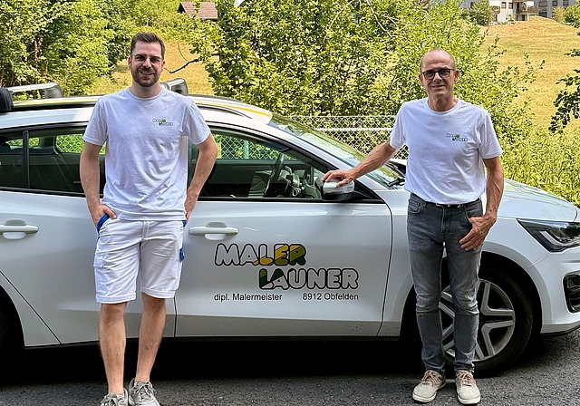 Bereits erfahren hinsichtlich familiärer Nachfolgeprozesse: Luca (links) und Vater Daniel Launer. (Bilder Brigitte Reemts Flum)