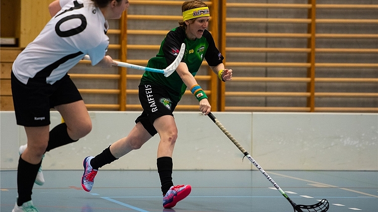 Bislang nicht zu stoppen: die Damen von Floorball Albis. <em>(Bild zvg.)</em>
