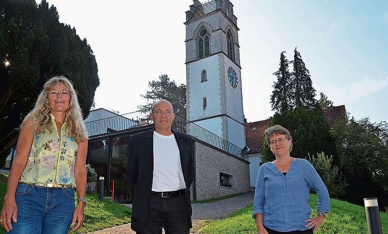 Drei Pfarrpersonen stellen sich den Fragen des «Anzeigers» zu KG+. Von links: Susanne Sauder (Bonstetten), Thomas Müller (Affoltern) und Irene Girardet (Hausen). (Bild Thomas Stöckli)
