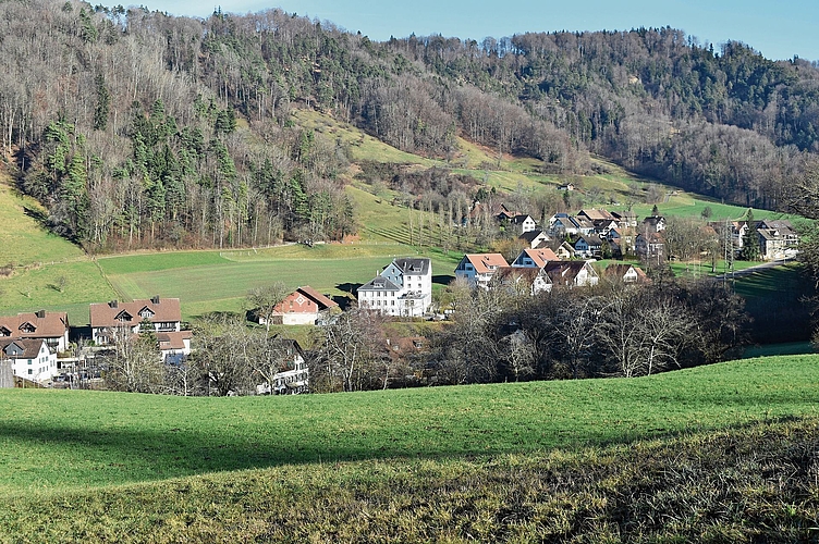 Blick auf den Weiler Aeugstertal. (Bilder Marianne Voss) Blick auf den Weiler Aeugstertal. (Bilder Marianne Voss)
