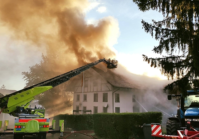 Am Haus entstand Sachschaden von über einer halben Million Franken. (Bild zvg.)