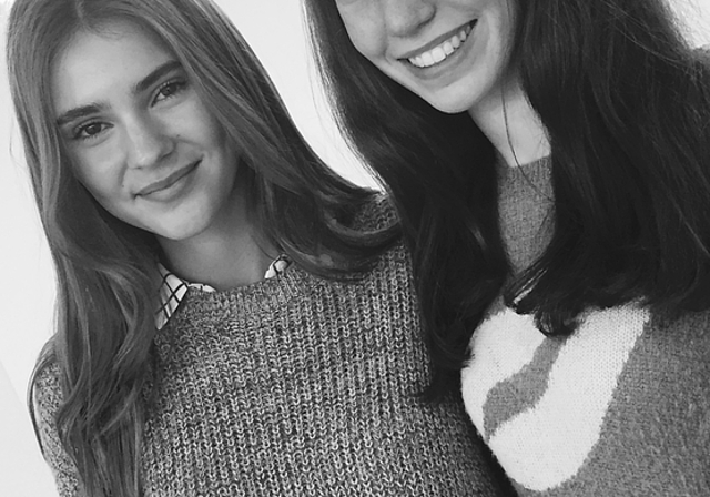 Ein Highlight für Fabienne Schild (rechts): Das Treffen mit Stefanie Giesinger,