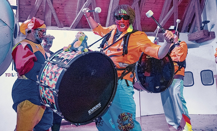 Mit voller Guggenpower wurde Musik gemacht. Mit voller Guggenpower wurde Musik gemacht. (Bild Nico Ilic)