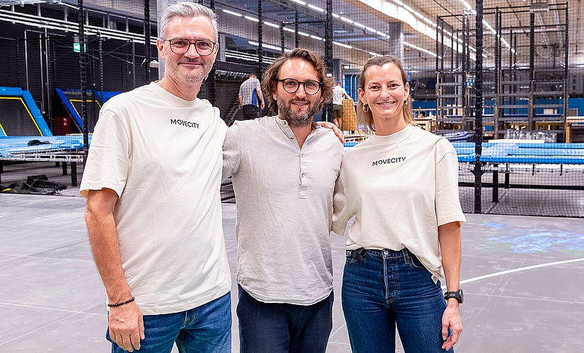 Die massgebenden Köpfe hinter Movecity (von links): Mark Wettstein, Geschäftsführer Movecity, Micha Federle, CEO Point Break Group und Gründer Movecity, Olivia Schoch, Projektleiterin. Die massgebenden Köpfe hinter Movecity (von links): Mark Wettstein, Geschäftsführer Movecity, Micha Federle, CEO Point Break Group und Gründer Movecity, Olivia Schoch, Projektleiterin. (Bild Daniel Vaia)