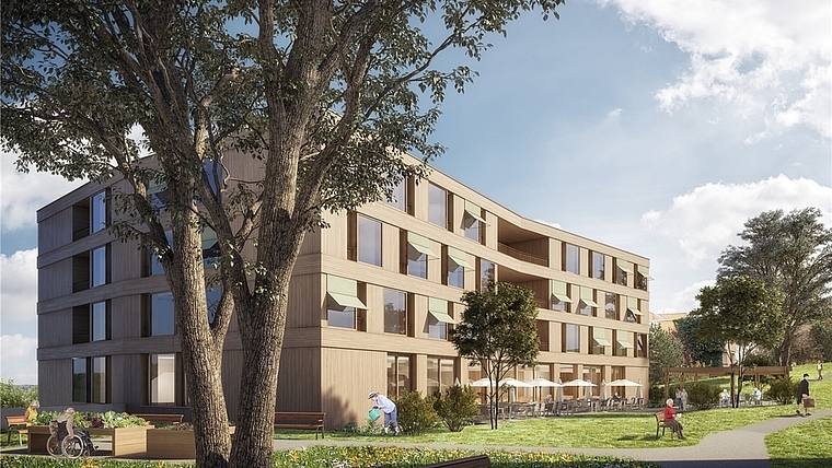So soll das neue Haus zum Seewadel künftig aussehen. (Visualisierung zvg.)
