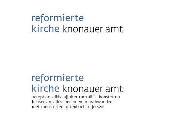 Neun Kirchgemeinden, ein Name – das Logo der neuen reformierten Kirch­gemeinde. (Illustration zvg.)
