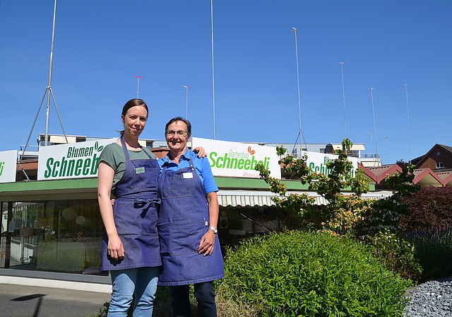 Neubau geplant: Monika Schneebeli (rechts) und ihre Stellvertreterin und künftige Nachfolgerin Gloria Mark. (Bild Thomas Stöckli)