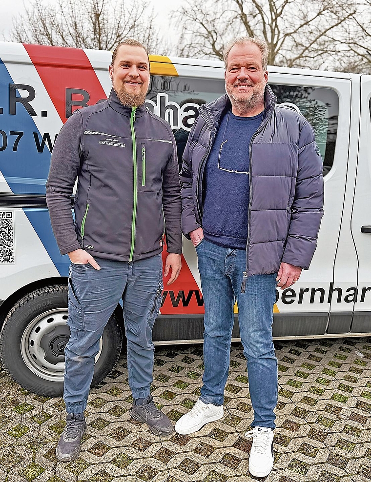 Reto Bernhard (rechts) übergibt die Firma Ende Jahr an Lorenz Müller. (Bild Rao Deviprasad)