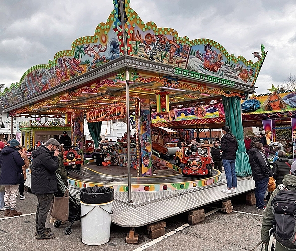 Das Kinder-Karussell «Fantasy Road» erfreute die Kleinen.