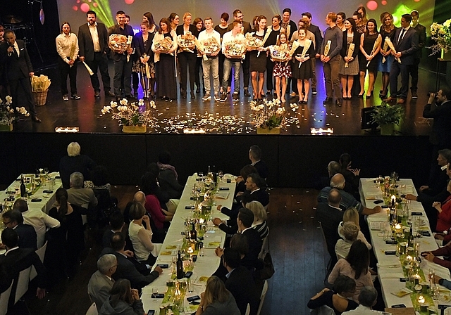 Das Finale der Säuliämtler Sports Awards mit allen Nominierten. (Bild Martin Platter)