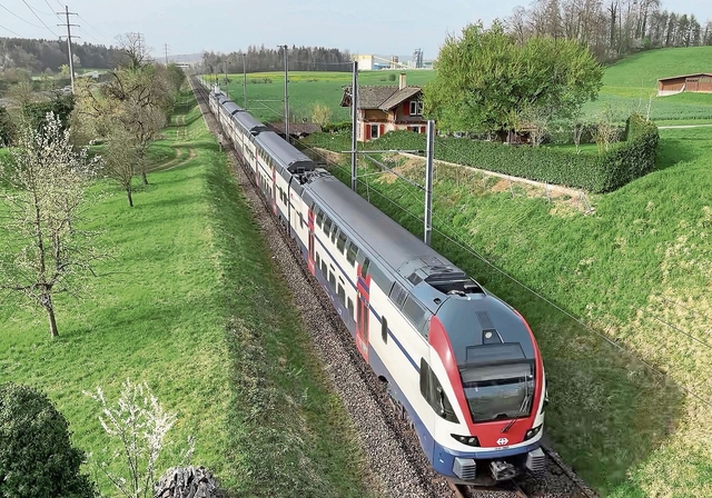 Die S5 auf dem Weg nach Mettmenstetten. (Archivbild Dominik Stierli)