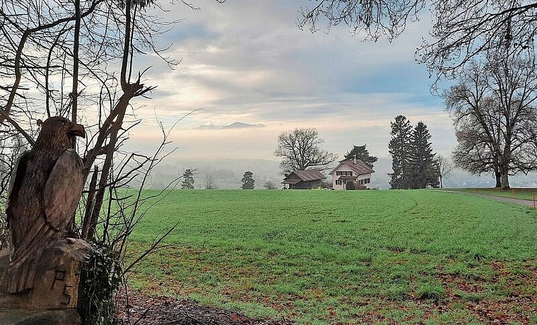 Blick nach Mettmenstetten, von der Buchstockstrasse beim Paradies. (Bild Regula Zellweger)