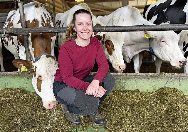 Michaela Baumann bewirtschaftet den Familienbetrieb gemeinsam mit ihrem Vater René in einer sogenannten Generationengemeinschaft. (Bilder Deviprasad Rao)