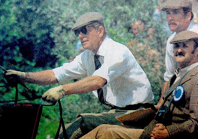 Prinz Philip mit seinem Gespann am 22. August 1981 während des Marathons. (Archivbild Luzerner Tagblatt)