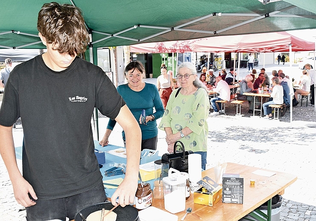 Gefragt: Crêpes der Jugendarbeit. (Bild Werner Schneiter)