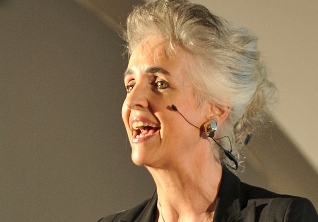 Carmen Walker Späh am Frühlingstreff der Standortförderung Knonauer Amt in Mettmenstetten: «Hunderte von KMU pflegen intensive Geschäftsbeziehungen mit verschiedenen europäischen Ländern.» (Bild Bernhard Schneider)