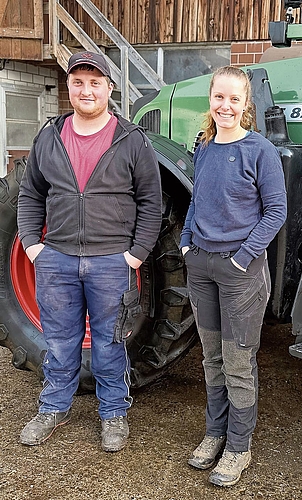 Michaela Baumann mit Reto Uhr. Michaela Baumann mit Reto Uhr.