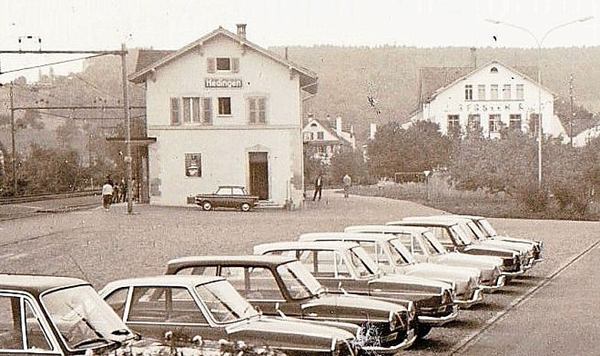 Wie viele andere Stationen hat auch Hedingen einen grossen Wandel erlebt. (Bilder Sammlung Kurt Hofmann) Wie viele andere Stationen hat auch Hedingen einen grossen Wandel erlebt. (Bilder Sammlung Kurt Hofmann)