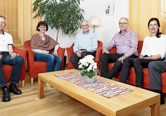«Jetzt erst recht ...»: Der Stiftungsrat von links: Charles Höhn, Angela Studer, Leonhard Grimmer, Ruedi Müller (Präsident), Silvia Mally und Martin Christen. (Bild zvg.)