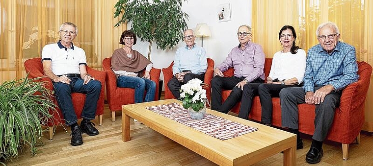 «Jetzt erst recht ...»: Der Stiftungsrat von links: Charles Höhn, Angela Studer, Leonhard Grimmer, Ruedi Müller (Präsident), Silvia Mally und Martin Christen. (Bild zvg.)