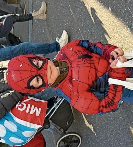 Spiderman darf an keiner Fasnacht fehlen.