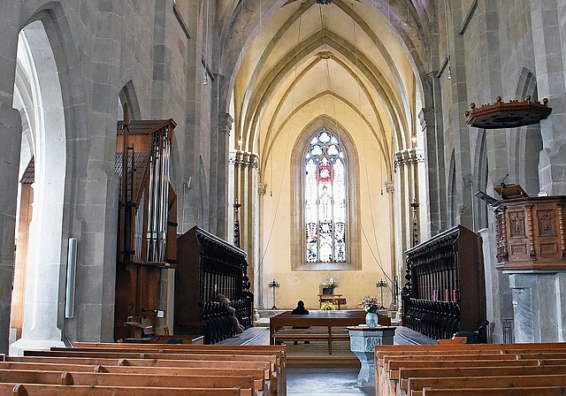 Mauern der Klosterkirche Kappel überstanden die Reformation und kriegerische Plünderungen unbeschadet. Die Bilder wurden entfernt, ohne dass am Gebäude grössere Schäden entstanden wären. (Bild Bernhard Schneider)
