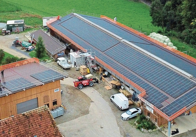 Die Solaranlage des Bauernbetriebes Trachsel in Wettswil wurde Crowd-finanziert. (Bild Solarify)